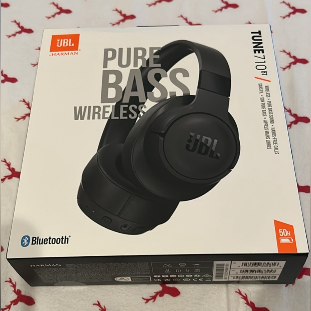 JBL pure bass tune 710 bl headphone